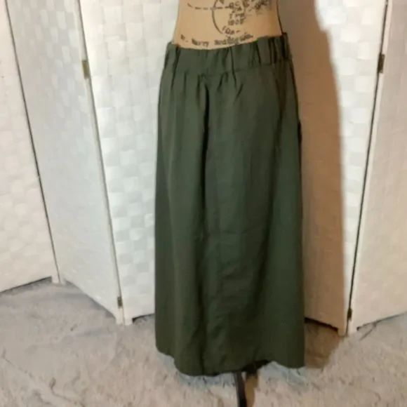 Vintage army green full skirt cosplay handmaids tale size 13/14 - Picture 5 of 8